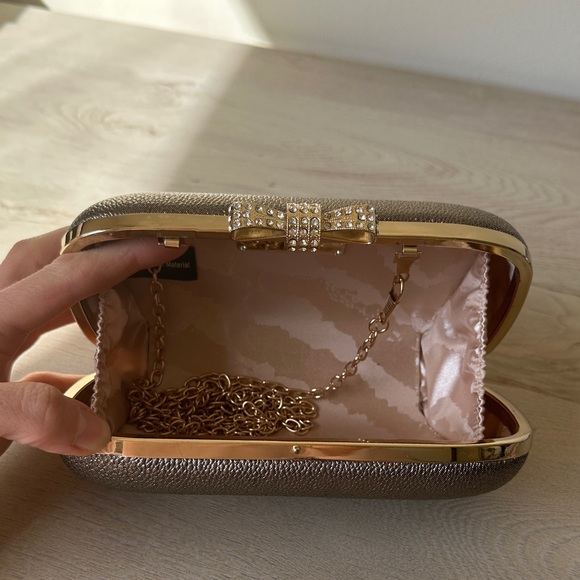 INC International Concepts Gold Clutch - Picture 5 of 10